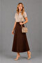 Standard Skirt with Pleats and Elastic Waist - 2