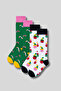 Men's 4-Pack Cotton Patterned Socks