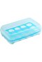 Egg Tray Organizer for Kitchen Refrigerator with Dustproof Lid and 15 Grids Thickened Design Plastic - 4