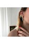 Turquoise Beaded Bird Earrings - 2