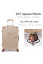 4PC ABS Hardside Luggage Set 14/20/24/28 Inch with TSA Lock & Spinner Wheels, Includes Travel Makeup Case, Lightweight Carry-On & Checked Suitcase Set for Women Men - 6