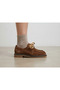 Genuine Leather Suede Lace-Up Women's Shoes
