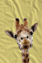 Yellow Background Cute Giraffe Portrait Patterned 70X150 Beach Towel - Digital Printed Bath Towel - 2