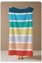Petrol Blue Yellow Beige Pink Color Block Horizontal Stripes 70X150 Beach Towel - Cotton Bath Towel - 4