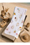 White Background with Cute Chick Characters Patterned 70X150 Beach Towel - Cotton Bath Towel - 5