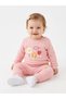 Cotton Floral Detailed Snap Fastener 2-Piece Baby Girl Set - 2