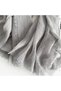 Women's cotton-linen scarf off-white 185x90cm tassel vintage. - 2