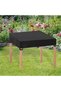 Dustproof and sun-protective garden patio furniture cover - square outdoor table folding picnic waterproof windproof Oxford cloth 90 x 10 cm black - 3