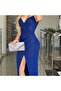 Women's sequined clutch bag apricot 23x4x11cm chain shoulder. - 4
