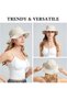 Women's UV fishing hat cotton brown. - 4
