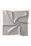 Twill Silk Scarf Geometric Pattern Gray - 5