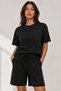 Women's Shorts and T-Shirt Set - Large Size - with Pockets and Laces