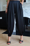 Pleated Satin Shalwar Trousers - 4