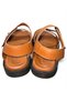Genuine Leather Handmade Tan Color Men's Slippers Sandals - 5