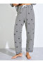 Multi-Color Striped and Bow Print Shirt and Pants Pyjama Set - 4