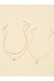 Set of 3 - Heart Pendant Necklace - 2