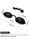 2-Pack Eye Protection Goggles with Adjustable Elastic Strap – Full Shading Light Blocking Eyepatch, Comfortable Eye Cover for Sleep, Vision Therapy & Eye Protection (White) - 2