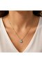 Nazar Beaded Sparkling Chain Gold Color Women's Necklace - 3