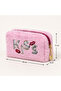 Plush Pen Holder and Makeup Bag Zippered Multi-Purpose Organizer Bag Pink - 2