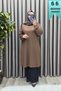Women's Clothing Plus Size Elastic Sleeves Solid Color Sports Tunic