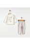 100% Cotton Baby Boy 2-Piece Set Long Sleeve Cotton Baby Set Special Occasion Set Mevlüt Babyshower - 3