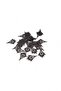 Lace Patterned Texture Effect Metal 10 Pieces (Earring Device, Bracelet End, Brooch Accessory)