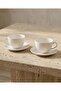 Latte Art Cream Porcelain 4 Piece Large Size Latte Coffee Cup Set for 2 People - 300 ml Luna 3 - 2