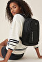 Ct-7661 Black Unisex Backpack School Sports Travel Daily Use Multi-Compartment Large Volume Bag