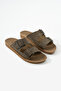 Men's Double Strap Suede Buckle Comfortable Daily Stylish Slippers