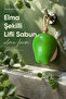 Green Apple Shaped Pumpkin Fiber Soap 8.5X7X4.8 cm Hangable Decorative Bath Hand Soap with Exfoliating Effect