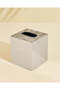 Silver Etched Square Tissue Box Cover - 2