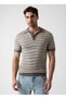 Beige Men's Striped Sweater M6Yr18Z0923-Fnm8 Milo Men's Knitwear