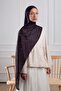 Ethnic Floral Patterned Soft Shawl Dark Plum - 7