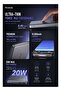 Slim Power Bank 10000mAh, Metal Ultra-Thin, 20W PD Fast Charging, Dual USB-C, Black - 3