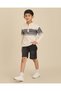 Boys Ivory And Grey Fair Isle Half Zip Sweater - 5