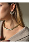 Gold Plated Zircon Stone Cartilage Earrings - 2