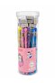 24-PCS Kids Stationery Set with 18 Pencils, 6 Erasers and Reusable Transparent Storage Container for School, Drawing and Writing - 2