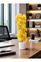 Artificial Yellow Decorative Plant Tree with Small Seramic Pot, 33CM