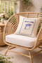 Limon Cello Yellow Blue Striped Decorative Throw Pillow Cover Mediterranean 43X43 cm - 2