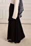 Asymmetrical Linen Skirt Black - 3