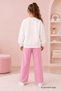Girl's Butterfly Detailed Top and Bottom Set Tkm1020 - 5