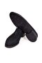 Black Color Lace-Up Genuine Leather Suede Men's Shoes - 3