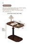 Side table, Small table for sofa and bed, C-shaped coffee table, Height Adjustable, 360° Rotatable Tabletop, Compact & Easy to Move. Suitable for living room, bedroom, study, student dormitory and all - 4