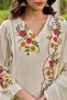 Women Premium Crush Cotton Anarkali Kurta Set with Dupatta | Kurta Set Ladies Indian Ethnic Wear | Floral Embroidered 3 Piece Salwar Suit for Women - 6