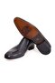 Black Color Laceless Genuine Leather Men's Shoes - 3