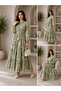 Stylish Women's Layered Gradient Design Robe - 2