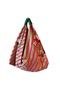 Hande Dizayn Valentine's Mother's Day Green Striped Snoopy Pattern Origami Model Shoulder Bag