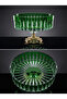 Crystal Cut Handcrafted Sandra Glass Bowl - Aura Series - Presentation Bowl - 2