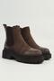 Women's Brown Suede Boots Pc-55085 - 3