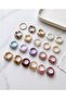 Set of 5 Mixed Color Resin Rings - 3